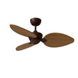 Ventilador de techo con luz Sulion Alma LED madera motor DC 