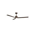 Ventilador de techo Sulion Anne 127cm marrón óxido motor DC con mando temporizador 2245898