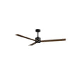 Ventilador de techo con luz Sulion Anne negro Ø160cm