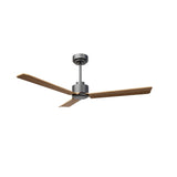 Ventilador de techo con luz Sulion Anne 127cm LED gris grafito y madera motor DC CCT 2246536