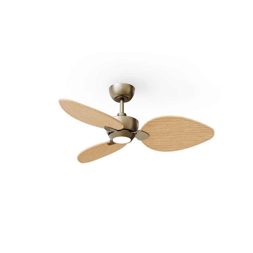 Ventilador de techo con luz Sulion Alma LED bronce motor DC 