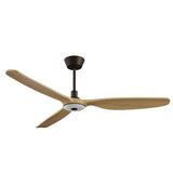 Ventilador de techo con luz Sulion Balcony LED madera motor 