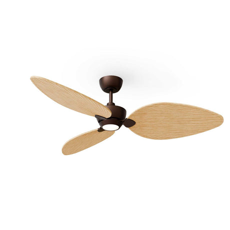 Ventilador de techo con luz Sulion Alma LED madera motor DC 