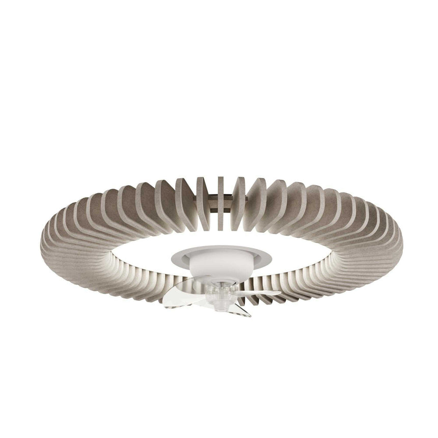 Ventilador de techo con luz Sulion Fono LED beige motor DC c