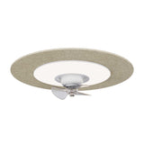 Ventilador de techo con luz Sulion Fono LED beige motor DC c
