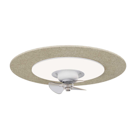 Ventilador de techo con luz Sulion Fono LED beige motor DC c