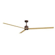 Ventilador de techo con luz Sulion Anne LED madera motor DC 