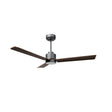Ventilador de techo Sulion Anne 160cm gris grafito y madera oscura motor DC 2246369
