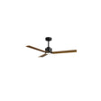 Ventilador de techo con luz Sulion Anne negro Ø127cm