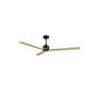 Ventilador de techo Sulion Anne 160cm motor DC negro y madera clara — ref. 2245546 (1)