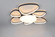Trio Amelio 691910742 antracita encendido, vista completa con luz cálida