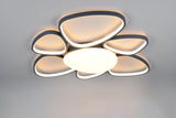 Trio Amelio 691910742 antracita encendido, vista completa con luz cálida