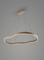 Trio Aurum 396212143 beige cálido: lámpara colgante de contorno orgánico con LED inferior