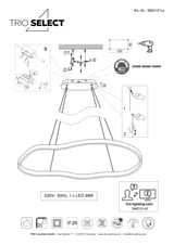 Esquema oficial de montaje Aurum 3962121xx: suspensión ajustable y selector DIP; incluye la referencia 396212143