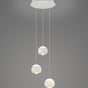 Lámpara colgante Trio Cannon MR34440331, tres luces LED en blanco mate