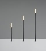 Trio Stick R45853632, las tres piquetas negras encendidas