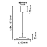 Plafón Sulion Valentina LED metal CCT Ø30cm 18W 2191874