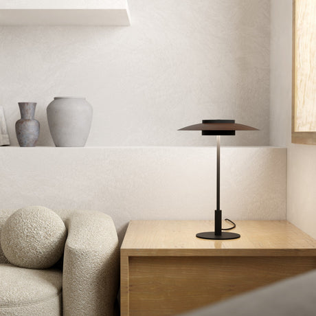 Lámpara de sobremesa Sulion Valentina LED madera metal CCT 9W 2191331