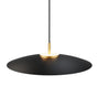 Lámpara de techo colgante Sulion Valentina LED metal CCT Ø50cm 18W latón y tulipa negra — ref. 2191911 (1)