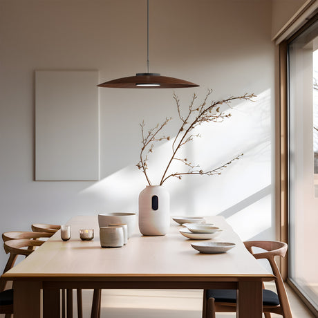 Plafón Sulion Valentina LED madera metal CCT Ø50cm 18W 2191706