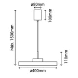 Plafón Sulion Valentina LED metal CCT Ø40cm 18W 2191928