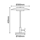 Lámpara de sobremesa Sulion Valentina LED metal CCT 9W 2191386