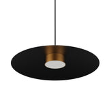 Lámpara de techo colgante Sulion Valentina LED metal CCT Ø50cm 18W latón y tulipa negra — ref. 2191911 (4)