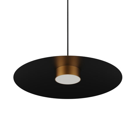 Lámpara de techo colgante Sulion Valentina LED metal CCT Ø50cm 18W latón y tulipa negra — ref. 2191911 (4)