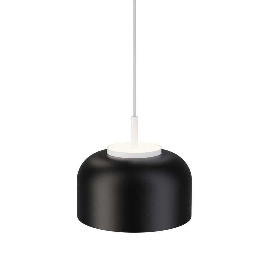 Lámpara de techo colgante Sulion Valentina LED metal CCT Ø25cm 18W blanco y tulipa negra — ref. 2199832 (1)
