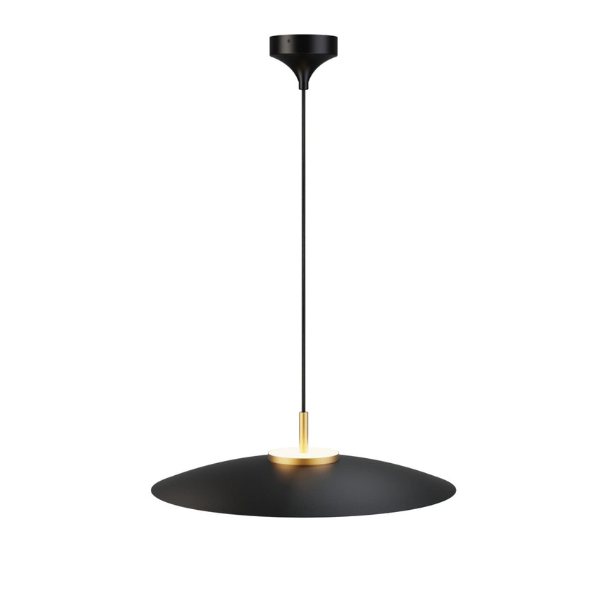 Lámpara de techo colgante Sulion Valentina LED metal CCT Ø50cm 18W latón y tulipa negra — ref. 2191911 (3)