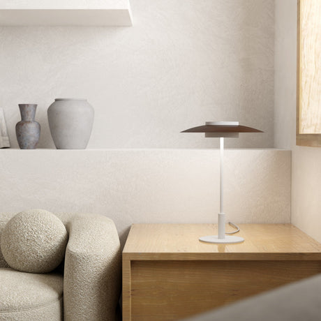 Lámpara de sobremesa Sulion Valentina LED madera metal CCT 9W 2191409