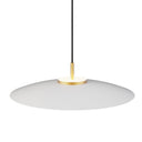 Lámpara de techo colgante Sulion Valentina LED metal CCT Ø50cm 18W latón y tulipa blanca — ref. 2191898 (1)