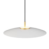 Lámpara de techo colgante Sulion Valentina LED metal CCT Ø50cm 18W latón y tulipa blanca — ref. 2191898 (1)