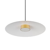 Lámpara de techo colgante Sulion Valentina LED metal CCT Ø50cm 18W latón y tulipa blanca — ref. 2191898 (4)
