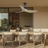 Ventilador de techo AJP Garden negro madera clara 3 palas Ø132cm 16037 — vista 2
