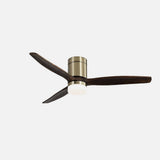 Ventilador de techo Fabrilamp Aguilón LED cuero roble 3 palas motor DC 3000-6000K Ø132cm 20W — vista 2