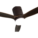 Ventilador de techo Fabrilamp Aguilón LED marrón roble 3 palas motor DC 3000-6000K Ø132cm 20W — vista 3