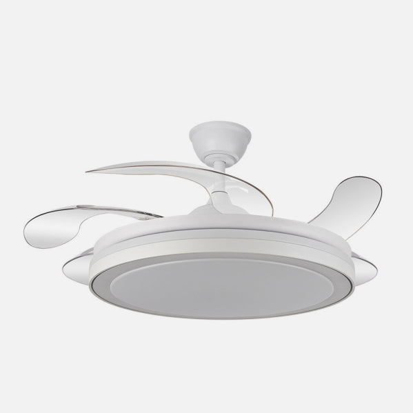 Ventilador de techo retráctil Fabrilamp Esparta LED blanco 5 palas motor DC Ø132cm 80W 184796001