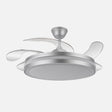 Ventilador de techo retráctil Fabrilamp Esparta LED plata 5 palas motor DC 3000-6000K Ø132cm 80W — vista 1