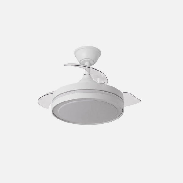 Ventilador de techo retráctil Fabrilamp Esparta LED blanco 3 palas motor DC Ø72cm 44W 184793001