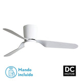 Ventilador de techo Fabrilamp Kochi LED blanco 3 palas motor DC 3000-6000K Ø132cm 18W — vista 1