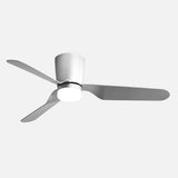 Ventilador de techo Fabrilamp Kochi LED níquel plata 3 palas motor DC 3000-6000K Ø132cm 18W — vista 2