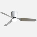 Ventilador de techo Fabrilamp Kochi LED níquel plata 3 palas motor DC 3000-6000K Ø132cm 18W — vista 5