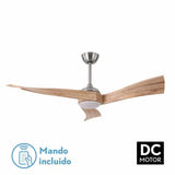 Fabrilamp Janubi Ventilador Dc 18w Niq/haya 3 Asp.6 Vel.Reg.x132d Remoto, memoria y Temp.3000-4000-6000k 173491342