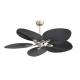 Ventilador de techo Fabrilamp Chaw LED níquel negro 5 palas motor DC 3000-6000K Ø132cm 24W — vista 4