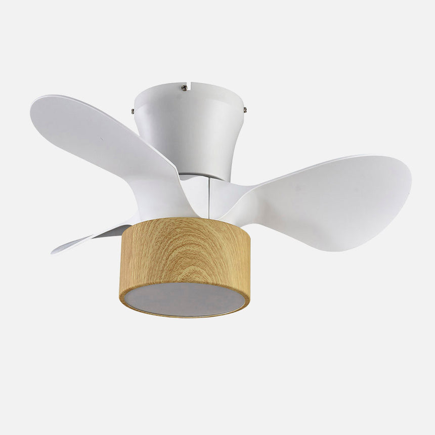 Ventilador de techo Fabrilamp Kos LED blanco haya 3 palas motor DC 3000-6000K Ø60cm 24W — vista 2