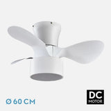 Ventilador Fabrilamp KOS negro detalle