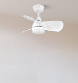 Ventilador de techo Fabrilamp Pirdo LED blanco 3 palas motor DC 3000-6000K Ø60cm 24W — vista 3