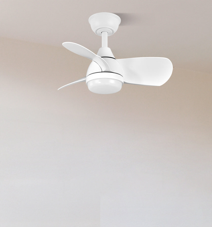 Ventilador de techo Fabrilamp Pirdo LED blanco 3 palas motor DC 3000-6000K Ø60cm 24W — vista 3