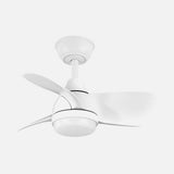 Ventilador de techo Fabrilamp Pirdo LED blanco 3 palas motor DC 3000-6000K Ø60cm 24W — vista 2
